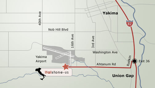 Map to Italstone Hood River